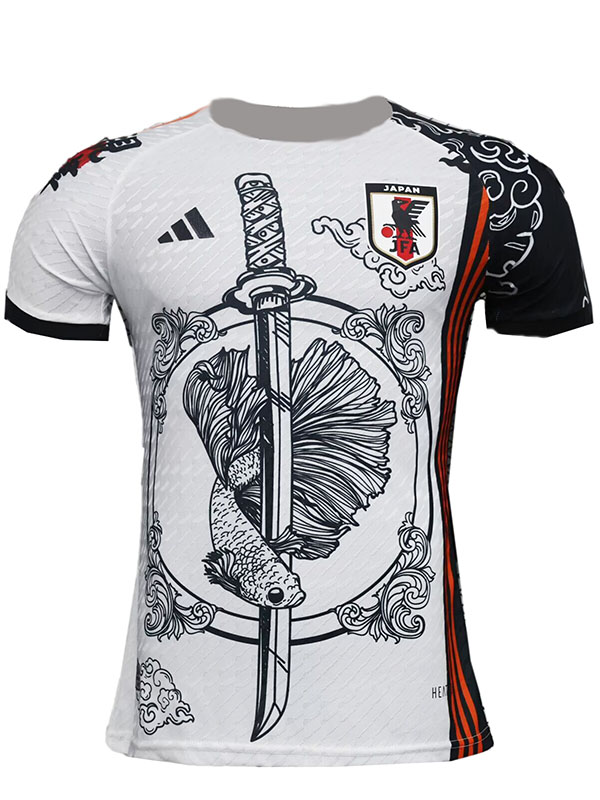 Japan maillot édition spéciale blanc noir uniforme player de football kit de football de sport pour hommes chemise haute 2024-2025